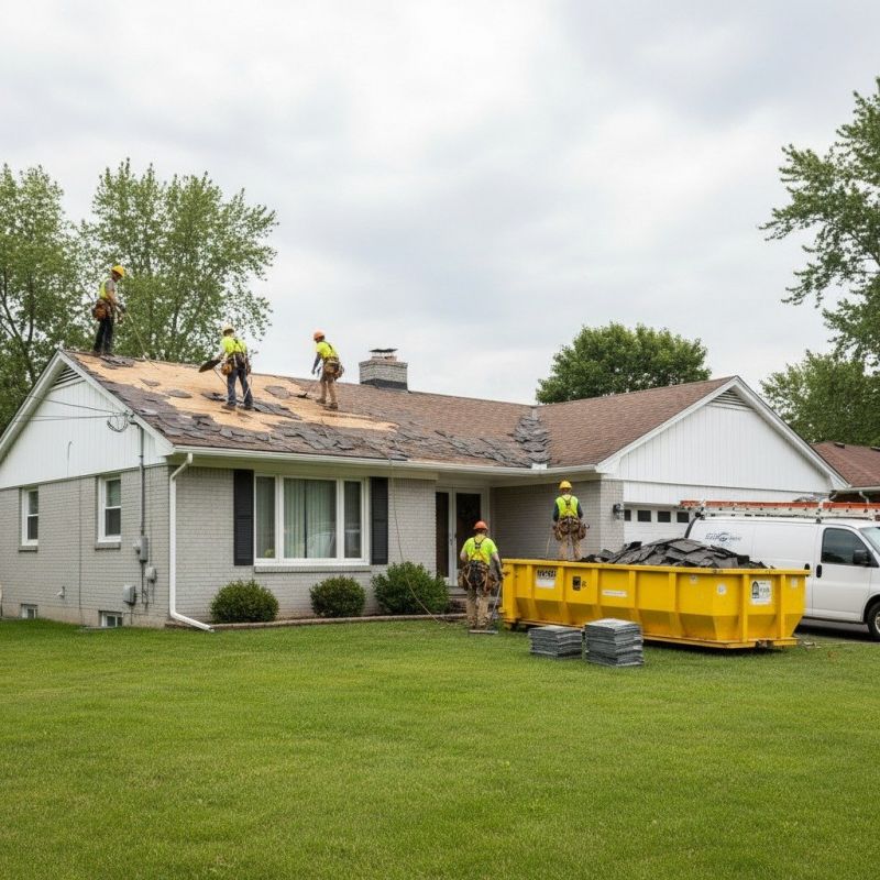 Hip Roof Shingle Replacement